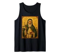 Elegante Icona cattolica di Santa Brigida d'Irlanda Canotta