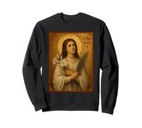 Elegante Icona Cattolica di Santa Maria Goretti Felpa