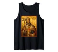 Elegante Icona cattolica di Sant'Agostino d'Ippona Canotta