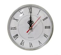 Elegante inserto in quarzo da 130 mm con numeri romani senza tempo, perfetto per qualsiasi progetto (argento)