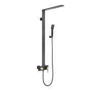 Elegante kit doccia a parete - Pioggia + palmare for bagno(Black Gold)