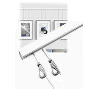 Elegante kit per appendere quadri con filo e binario per esporre in modo sicuro le opere d'arte in case, gallerie e musei