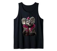 Elegante Koala Ritratto Moda Animale Vino Bicchiere Grafico Canotta