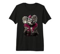 Elegante Koala Ritratto Moda Animale Vino Bicchiere Grafico Maglietta Premium