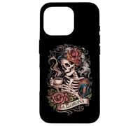 Elegante La Llorona Floral Skeleton Art Custodia per iPhone 16 Pro