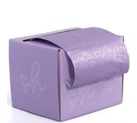 Elegante lamina extra larga per capelli, 12,7 cm x 100 m, perfetta per evidenziare e balayage, scelta parrucchieri professionisti, taglierina integrata (Lilac Leaf)