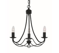 Elegante Lampada A Sospensione Nera Per Soffitto E14 Illuminazione Lampadario