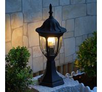 Elegante Lampada Da Esterno Nera Lantern 8343 Lampada Da Terra