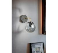 Elegante lampada da parete, in metallo, altezza 25 cm, diametro 15 cm, LED da 3 W, funzionamento a batteria, IP20, perfetta per decorazioni moderne