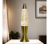 Elegante Lampada Glitter ROXY In Oro 40Cm Inclusa Lampadina Retro Lava [EEK: G]