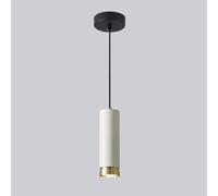 Elegante lampadario a Sospensione in Metallo, Moderno faretto da soffitto a Tubo per Isola Cucina, Tavolo da Pranzo, Camera da Letto, Mini lampadario, Design sorprendente B Striking44