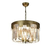 Elegante lampadario vintage, corpo in metallo, altezza 60 cm, diametro 40 cm | 6 x E14 Max 40 W | Modern Glam Design for Stylish Home Décor