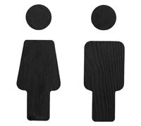 Elegante Legno Targhe per WC Uomini E Donne Badge Targhe per WC Placche Per Interni Pubblici E Casa Usa Targa per WC in Legno