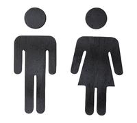 Elegante Legno Targhe per WC Uomini E Donne Badge Targhe per WC Placche Per Interni Pubblici E Casa Usa Targa per WC in Legno