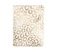 Elegante leopardo bianco dorato con ghepardo, Custodia per laptop in pelle PU, borsa per notebook, custodia per laptop, custodia per tablet