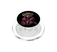Elegante leopardo ritratto amante degli animali grafica oversize PopSockets PopGrip per MagSafe