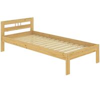 Elegante letto classico in Pino massello laccato 90x200 e doghe rigide 60.64-09