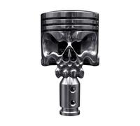Elegante leva del cambio, in acciaio inox, a forma di teschio, pomello del cambio per cambio automatico, veicoli, ribellione, auto, leva del cambio, pistone moto