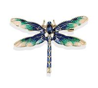 Elegante Libellula Uccello Spilla Pin Cristallo Animale Partito Gioielli Blu Practical And Professional