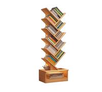 Elegante libreria a forma di albero, 140 cm, con design anti-ribaltamento, per CD e libri, perfetta per mobili da camera da letto e soggiorno, decorazione moderna per la casa
