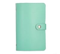 Elegante libro di risparmio in PU con design salvaspazio e clip integrata per la gestione dei contanti e il monitoraggio delle abitudini di spesa (verde)