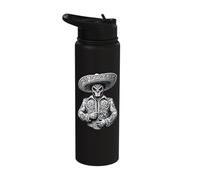 Elegante Lucha Libre Charro Stainless Steel Insulated Water Bottle