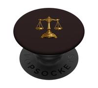 Elegante maglietta con simbolo della legge della giustizia PopSockets PopGrip Adesivo