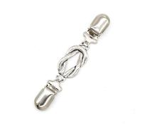 Elegante maglione clip cardigan scollatura accessorio in lega robusta sciarpa di fissaggio per le donne che amano gli stili retrò robusti materiali metallici, Misura unica, come descritto