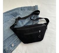 Elegante marsupio con cerniera in colore tinta unita, bustina in velluto a coste, adatta per lo shopping, portafoglio, giovani donne, studenti universitari, neolaureati e impiegati. Perfetti per uffic