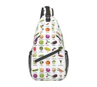Elegante marsupio diagonale con bandiera irlandese, zaino per il tempo libero, piccola borsa, per viaggi, casual, Introduzione di diverse verdure, Rozmiar uniwersalny