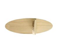 Elegante mensola da parete in legno di forma ovale per piante, libri, espositore, per case coloniche, soggiorno o camera da letto, scaffalature decorative