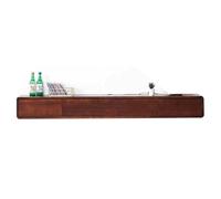 Elegante mensola sospesa per TV da parete, in legno massello, per soggiorno, centro di intrattenimento salvaspazio, con spazio per TV e accessori, design moderno della console.