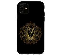 Elegante Minimal Mudra Mano Lotus Buddismo Meditazione Custodia per iPhone 11