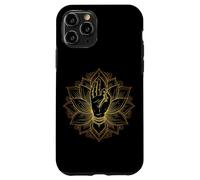 Elegante Minimal Mudra Mano Lotus Buddismo Meditazione Custodia per iPhone 11 Pro