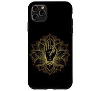 Elegante Minimal Mudra Mano Lotus Buddismo Meditazione Custodia per iPhone 11 Pro Max