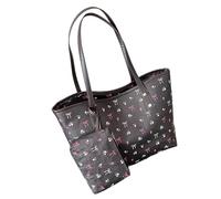 Elegante modello di fiocchi Top Handle Borse Spaziosa Borsa a tracolla interna con spazio di archiviazione per pendolarismo ufficio viaggio pendolari borsa per le donne, Caff, One Size