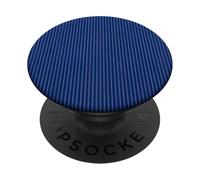 Elegante motivo a righe sottili blu navy PopSockets PopGrip Adesivo