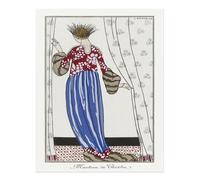 Elegante murale Art Déco di George Barbier Art Déco Mode P