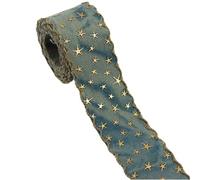 Elegante nastro in denim retrò per migliorare la moda e la decorazione della borsa, rotolo da 0,9 m, nastro in denim retrò per cucito
