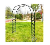 Elegante obelisco da giardino, arco per rose nere, traliccio per cerimonia nuziale, 340 x 230 cm, elegante decorazione per esterni per giardino, perfetto per eventi e paesaggistica
