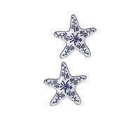 Elegante Oceanica Ispirato Floreale Resistente Materiali In Lega Orecchini Con Vivace Accessori Di Moda Per Le Donne Stelle Marine Orecchini Floreali, Taglia unica, come descritto