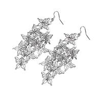 Elegante orecchino a farfalla, moda donna multistrato hollow farfalla ciondola orecchini gioielli dichiarazione - argento conveniente e durevoleMolto bello e alla moda.