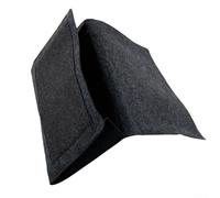 Elegante organizer da comodino in feltro con grande apertura, comodo spazio per chiavi, cavi e riviste (grigio scuro)