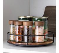 Elegante organizer da tavolo in legno di rovere per tenere a portata di mano spe