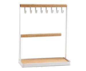 Elegante organizer per gioielli, dal design salvaspazio e dalle pratiche funzionalità, è l'aggiunta ideale a qualsiasi comò o toeletta.