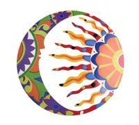 Elegante ornamento da giardino in metallo con sole e luna, decorazione unica per la casa per vari stili di interni