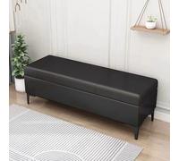 Elegante panca ottomana in pelle per scarpe, poggiapiedi da ingresso e letto, con vano portaoggetti nascosto, seduta versatile per decorare la casa e controllare il disordine