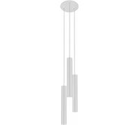 Elegante Pendelleuchte Bianco Metallo 3-flmg Moderno Pranzo Salotto Lampada Eye [EEK: A++]