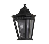 Elegante per Esterni Charles Nero Alluminio IP44 Porta di Casa Terrazza Parete