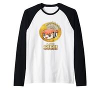Elegante Personaggio Sushi Ruggente Anni Venti Stile Maglia con Maniche Raglan